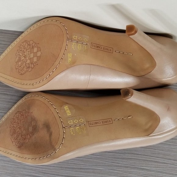 Vince Camuto Kain Pointed Toe Pump, Nude Leather, Womens Size 8.5 / 38.5 - Picture 9 of 10